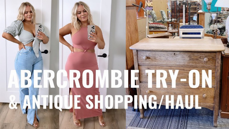 Abercrombie Try-on Haul Antique Shopping & Haul Vlog : Brandy Jackson