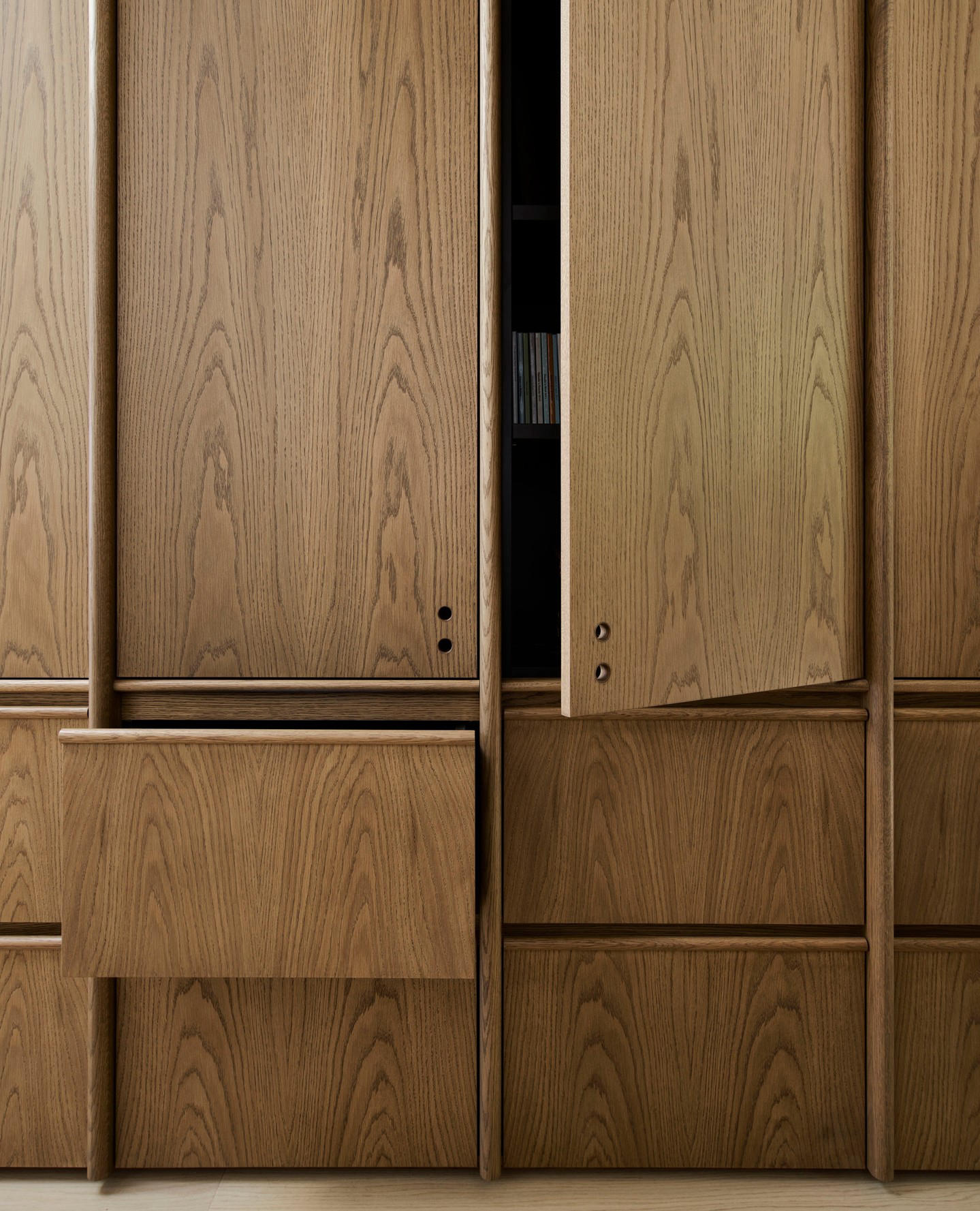image  1 decus - Solid oak joinery detail from the study in our latest project