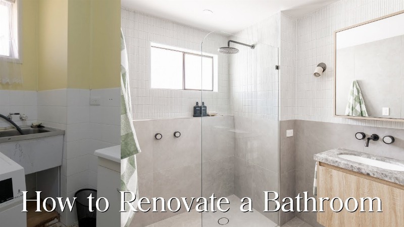 image 0 How To Renovate A Bathroom : Before And After Bathroom Makeover