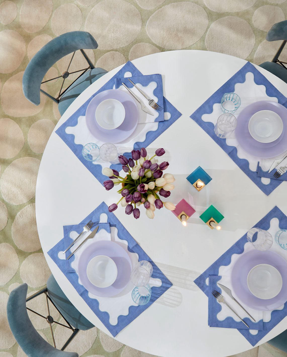image  1 Jonathan Adler - Make waves at your next dinner party with our Ripple Placemat