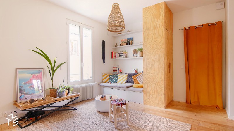 Never Too Small: Adaptable Small Apartment For Family Of Five Paris - 50sqm/538sqft