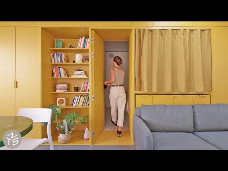 Never Too Small: Vibrant Retro Inspired Small Apartment - Madrid 47sqm/506sqft